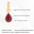 Pear-Cut Ruby Solitaire Pendant in 14k Yellow Gold by VRJewels For Sale - Image 12 of 15