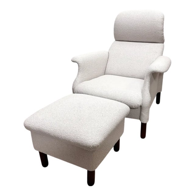 Set of Sanluca Chair with Ottoman by Achille and Pier Giacomo Castiglioni for Gavina, 1960s For Sale