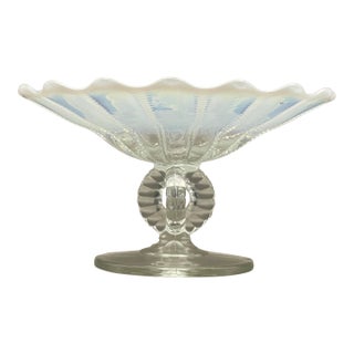 1930’s Fenton Opalescent Glass Candy Dish For Sale