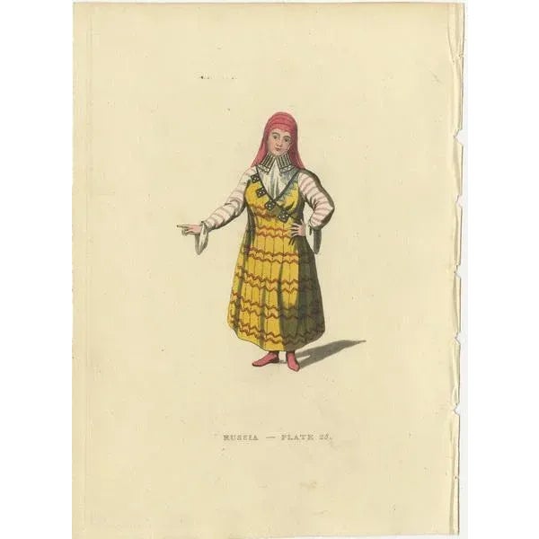 W. Alexander, Traditional Attires of the Early 19th Century, Engravings, 1814, Set of 3 For Sale - Image 4 of 6