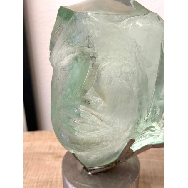 Late 20th Century Late 20th Century Suzanne Regan Pascal Slag Glass Sculpture For Sale - Image 5 of 14
