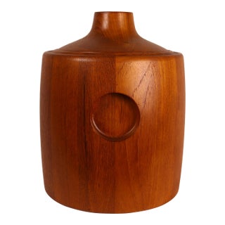1960s Henning Koppel for Georg Jensen Teak Ice Bucket For Sale