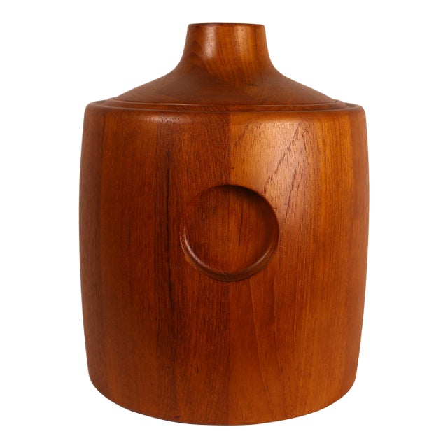 1960s Henning Koppel for Georg Jensen Teak Ice Bucket For Sale