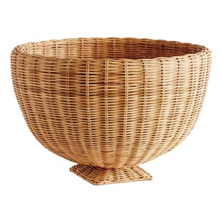 Charleston Rattan Footed Bowl For Sale