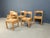 Wood Vintage Oak and Wicker Dining Chairs, 1960s, Set of 6 For Sale - Image 7 of 12