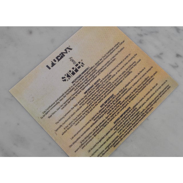 Stone Carrara Marble Eros Round Dining Table by Angelo Mangiarotti for Skipper, Italy, 1970s For Sale - Image 7 of 10