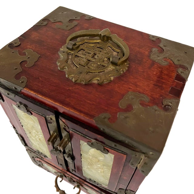 Mid 20th Century Antique Rosewood Jewelry Box Chairish