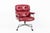 Red Vintage Eames for Herman Miller Time Life Red Leather Lobby Office Chair 1960s For Sale - Image 8 of 15