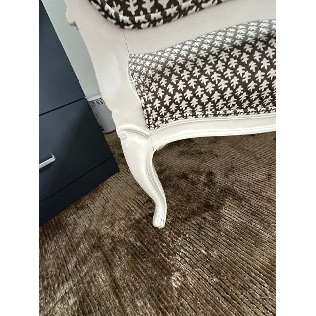 Antique Chair and Foot Stool For Sale - Image 4 of 12