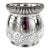 Antique Meriden Britannia Silver Plate Cachepot Engraved Victorian Jardiniere Vase Pattern No. 1952 | Art Nouveau Floral Repoussé | Mirror Finish For Sale