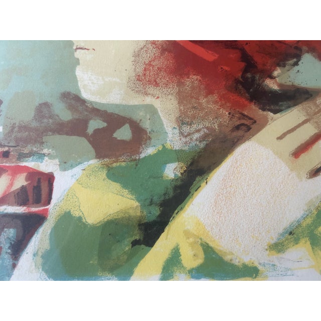 Modern Late 20th Century Alvar Sunol Munoz-Ramos Limited Edition Lithograph, Signed & Numbered 255/275, Spanish Figurative Village Scene For Sale - Image 3 of 11