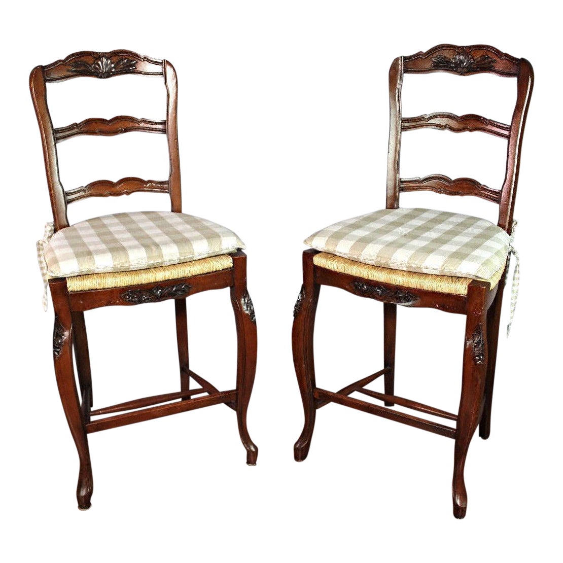 French Provincial Counter Stools A Pair Chairish