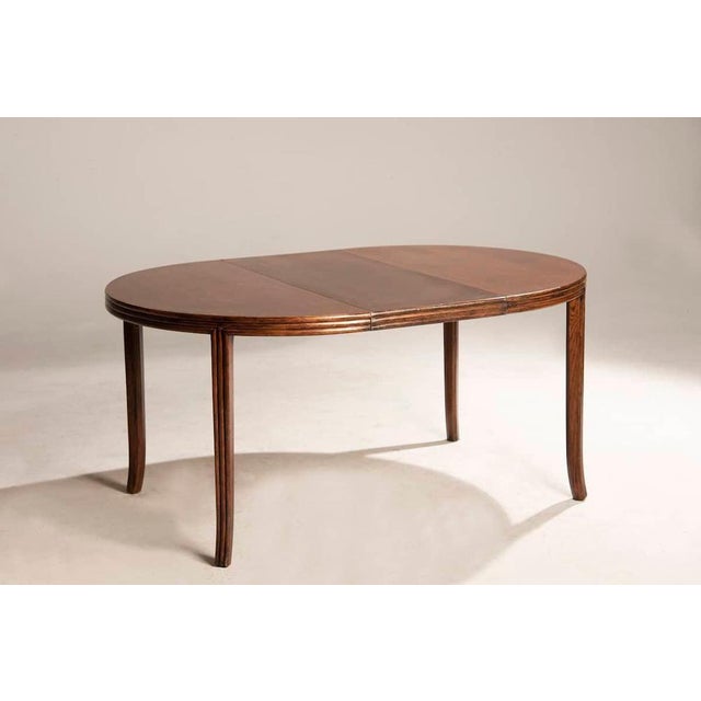 Wood Wood Extendable Round Table and Rattan Chairs from Mc Guire, 1970s, Set of 5 For Sale - Image 7 of 18