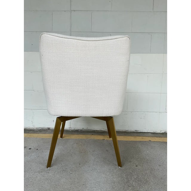 Revelation Mid-Century Modern Let’s Twist Dining Swivel Chairs Set of 4 For Sale - Image 4 of 7