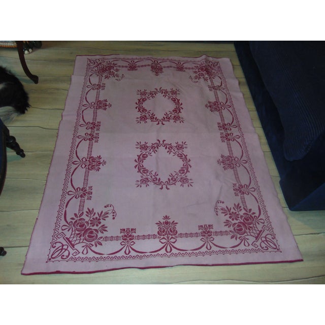 Pre-War Tablecloth, 1930s For Sale - Image 4 of 9