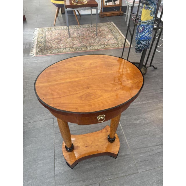 Biedermeier Style Oval Table For Sale - Image 3 of 8