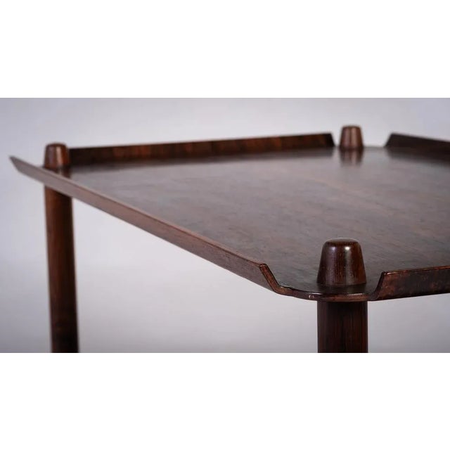 Wood Tray Table in Rosewood by Poul Hundevad for Vamdrup, Denmark, 1960s For Sale - Image 7 of 13