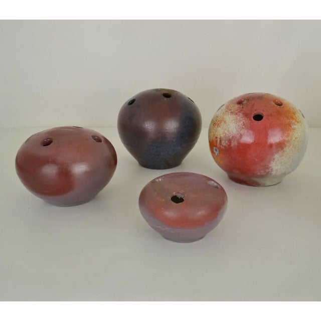 Mid-Century Modern Studio Ceramic Ball Vases, 1960s, Set of 7 For Sale - Image 3 of 10