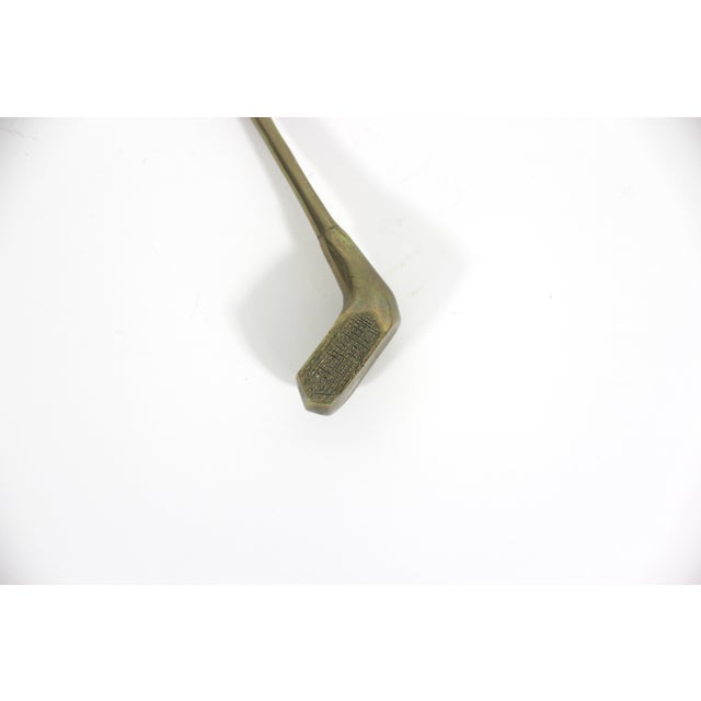 Mid-Century Modern Vintage Solid Brass Golf Club Bottle Opener For Sale - Image 3 of 9