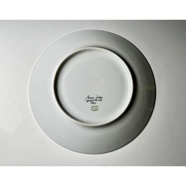 Handpainted Porcelain Plate by Marie Daage for Limoges For Sale - Image 3 of 4
