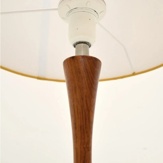 Wood Vintage Swedish Steel Table Lamps from Bergboms, 1960, Set of 2 For Sale - Image 7 of 10