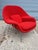 Eero Saarinen for Knoll Womb Chair and Ottoman in a red Boucle Fabric. This example is 20 years old and very clean/1...