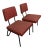 1950s Vintage Mid Century Vinyl Lounge Chairs- A Pair For Sale - Image 5 of 8