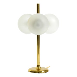 Vintage Space Age Brass Table Lamp from Kaiser Leuchten, 1960s For Sale