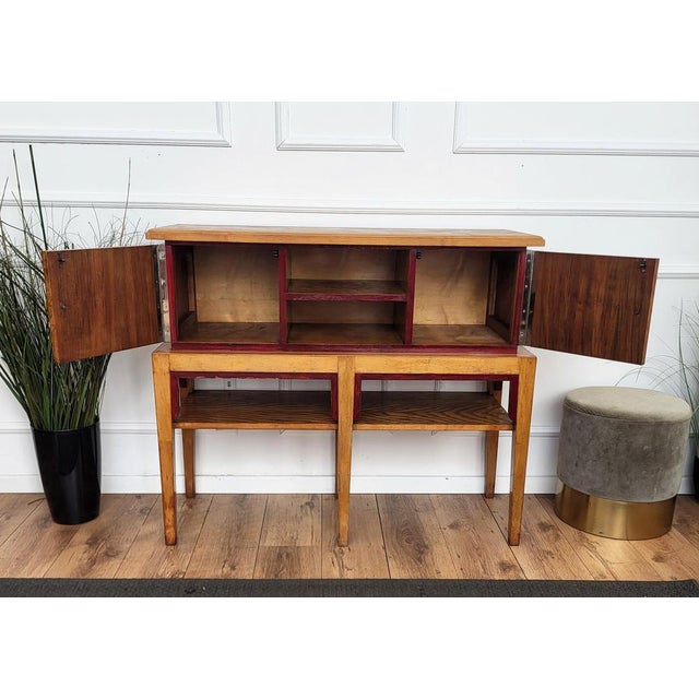 Mid-Century Italian Regency Wood and Brass Sideboard, 1970s For Sale - Image 6 of 8