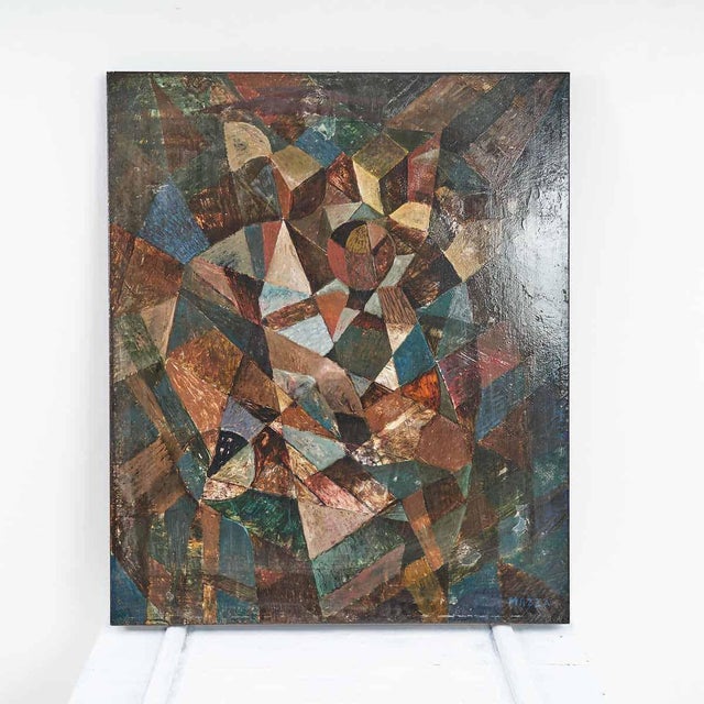 Mazza, Cubist, 2000s, Oil on Canvas For Sale - Image 12 of 12