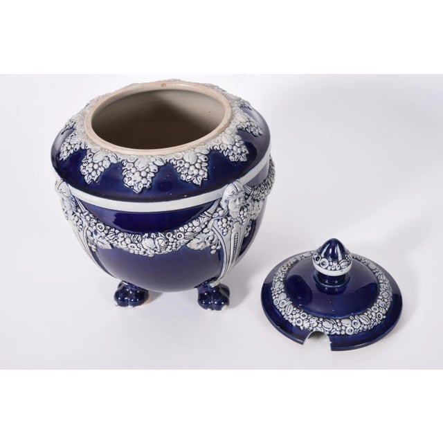 German Porcelain Covered Decorative Piece For Sale - Image 4 of 10
