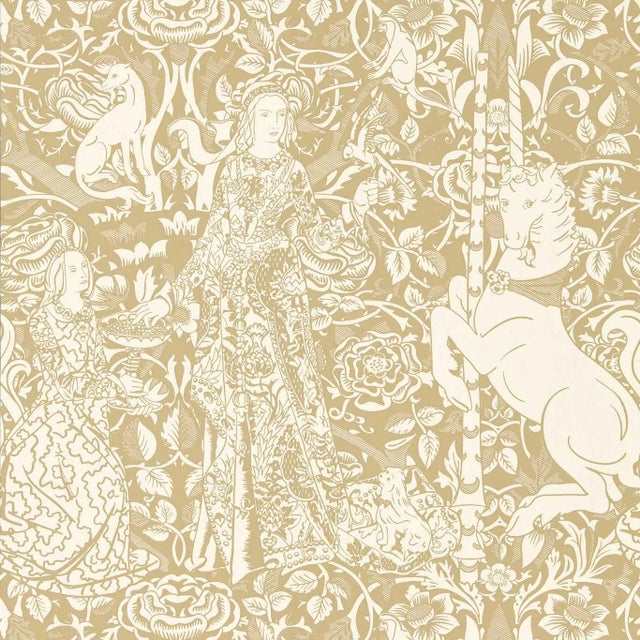 Sanderson Aurelia`s Grail Wallpaper in Bone/Alabaster - a Sample For Sale