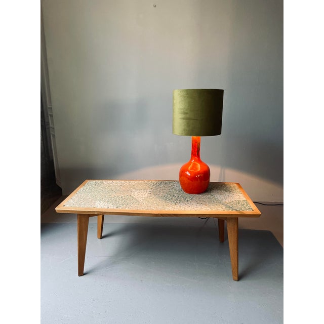 Orange Ceramic Table Lamp, 1970s For Sale - Image 6 of 18