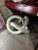 Up for consideration is a beautiful vintage wooden white knot coffee table/side table with a glass top. This would look...