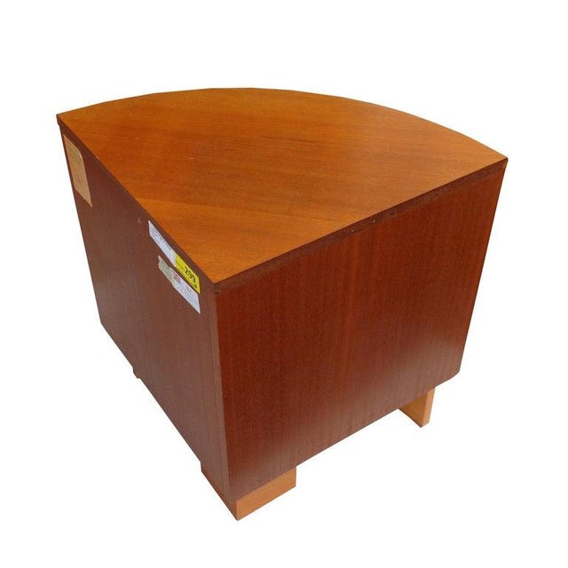 1970s Mid-Century Modern Danish Teak Corner Cabinet Side Table For Sale - Image 5 of 6