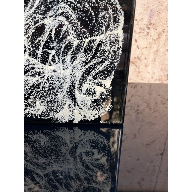 Black Coffee Table from Studio E. F. Viareggio, 1970s For Sale - Image 3 of 9