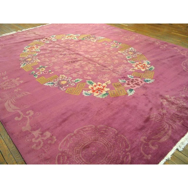 1920s Chinese Art Deco Carpet For Sale - Image 4 of 8