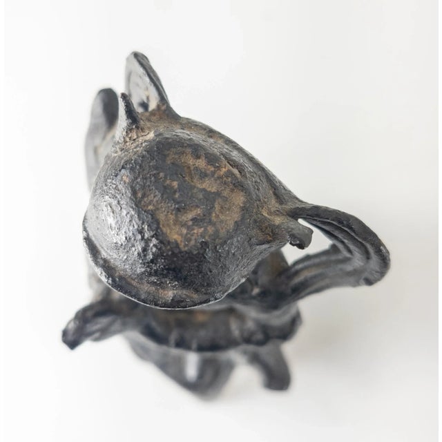 Early Chinese Tang or Wei Style Bronze Standing Figure For Sale - Image 10 of 12