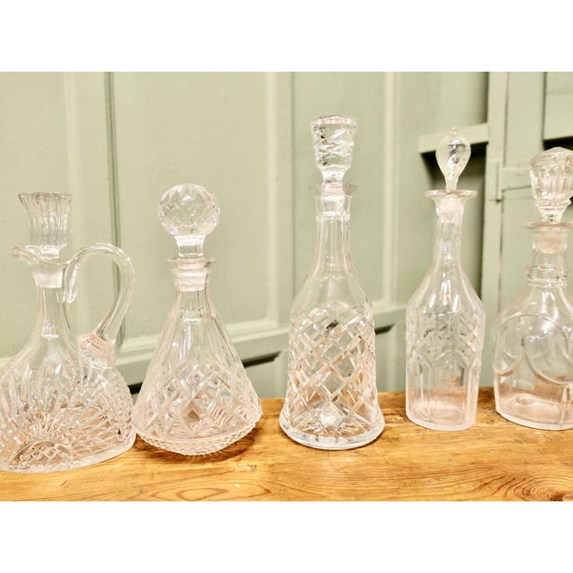1900 - 1909 Glass and Crystal Decanters, 1900s, Set of 13 For Sale - Image 5 of 8
