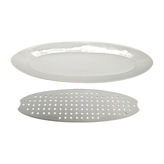 Bodum Provence Two-Piece White Porcelain Whole-Fish Serving Platter For Sale In San Francisco - Image 6 of 12