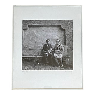 William Carter Original Signed Photograph Italian Couple With Dog For Sale