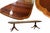 74"-134" Duncan Phyfe Scallop Corner Double Pedestal Mahogany Dining Table For Sale - Image 4 of 8