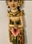 Tribal Vintage 25” Balinese Gilt Wood Temple Dancer Wall Sculpture, Hand-Carved, Indonesia For Sale - Image 3 of 12