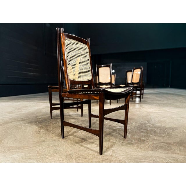 Set of Ten Brazilian Mid-Century Dining Chairs by Alexandre Rapoport, 1960s For Sale - Image 10 of 10