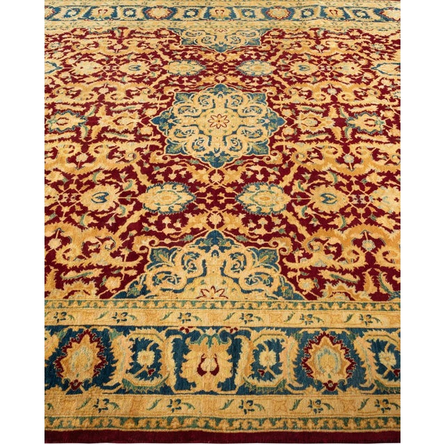 Solo Rugs Mogul, One-of-a-Kind Hand-Knotted Area Rug in Red, 6' 1" x 8' 9" For Sale - Image 4 of 8