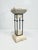 Vintage Magnussen Presidential Postmodern Mactan Stone & Metal Architectural Pedestal For Sale - Image 4 of 5