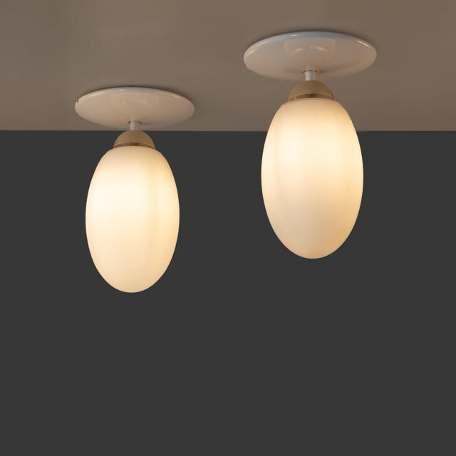 White Ceiling Lights by Achille Castiglioni for Flos, 1980s, Set of 2 For Sale - Image 8 of 8