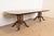 1980s Drexel Heritage Georgian Banded Flame Mahogany Double Pedestal Extension Dining Table, Newly Refinished For Sale - Image 5 of 14