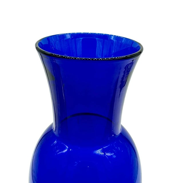 Royal Copenhagan 1960s Royal Copenhagen/Holmegaard Danish Two-Tone Vintage Crystal Vase For Sale - Image 4 of 10