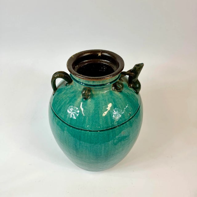 Late 19th Century Chinese Turquoise Wine Jug For Sale - Image 4 of 10